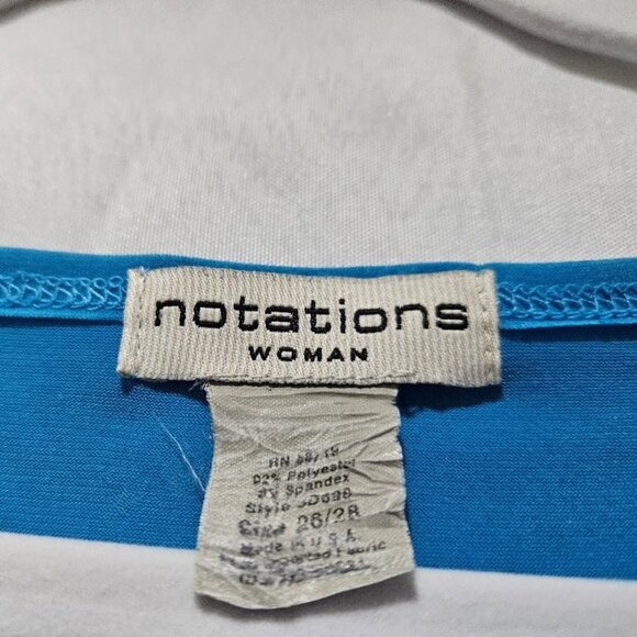 TURQUOISE BLUE SLEEVELESS CUTOUT CONTEMPORARY TOP  26/28 CRUISE RESORT TRAVEL - Picture 4 of 5